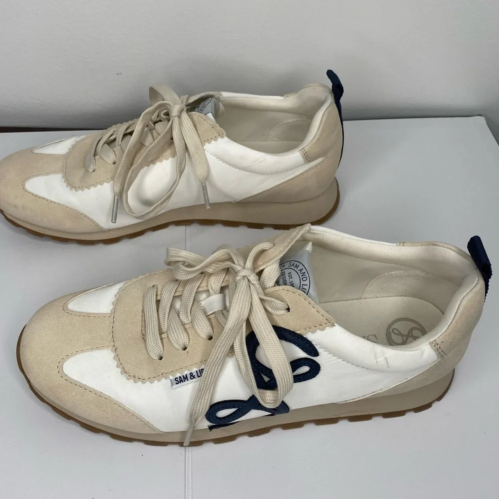 Sam & Libby Rowen Navy/White Sneakers. - Picture 7 of 9